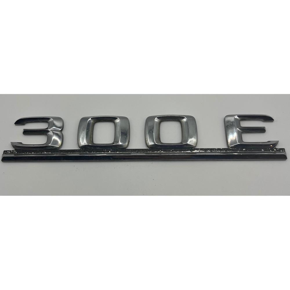 Mercedes Benz 300E Trunk Emblem Badge Chrome W124 Rear Nameplate Used